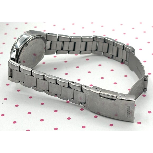 Fossil Women's Colleague Quartz Stainless Steel Three-Hand Watch AM4141 Working - Picture 6 of 16